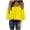 Yellow, variant on Women Tops Short Sleeve Daily Loose Blouses Casual Basic Shirt Pullover Shoulder Party Ladies Fashion, XL, Orange