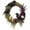 White, variant on Apeya 20 Inch Halloween Skeleton Wreath, Gothic Front Door Wreath with Champagne Roses Gold Berries Black Maple Leaves, Spooky Haunted House Home Decor