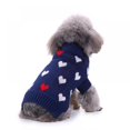 thumbnail image 4 of OUSITAID Wuffmeow Pet Comfortable Breathable Sweater With Love Heart Pattern For Small Medium Dogs  Puppy Warm Winter Costume, 4 of 9