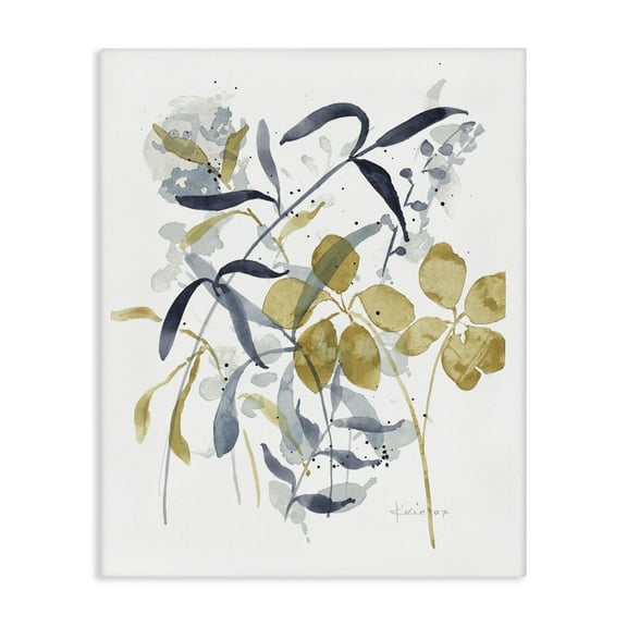 Stupell Industries Impressions of Nature Sprigs Floral Painting Wrapped Canvas Canvas Art Print Wall Art, 16 x 20