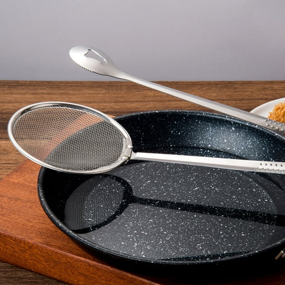 HIAKDOFT 2Pcs Stainless Steel Grease Filter for Deep Fryer and Cooking Oil Filter Strainer Cooking Utensil