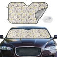 thumbnail image 2 of Kdxio Lavender Flowers Print Windshield Sun Shade,UV Rays and Sun Heat Protection,Sunshade for Car Windshield,Car Shade Front Windshield -, 2 of 6