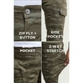 thumbnail image 5 of X RAY Men's Stretch Cargo Pants, Casual Flex Hiking Multi-Pocket Tactical Work Slim Fit Cargo Pants for Men, Olive Camo, 32X32, 5 of 6