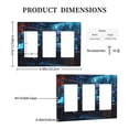 thumbnail image 3 of Game Neon Switch Cover Decorative Wall Plate 3-Gang Standard Size, 3 of 5