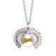 thumbnail image 1 of Logo de advertencia de peligro Collar de girasol collar collar collar colgante, 1 of 3