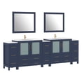 thumbnail image 6 of Vanity Art 108 Inch Double Sink Bathroom Vanity Combo Set 5 Cabinets 2 Shelves 13 Dove-Tailed Drawers Ceramic Top Bathroom Cabinet with Free Mirror VA3036-108B, 6 of 9