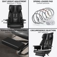 thumbnail image 5 of Executive Office Chair Home Pu Leather Computer Desk Chair with Soft Armrest, 5 of 7