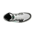 thumbnail image 6 of Men's Jordan 1 Mid White/Green Glow-Black (DQ8426 103) - 7.5, 6 of 7