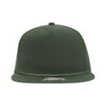 thumbnail image 2 of Decky 6042 5 Panel High Profile Relaxed Cotton Blend Rope Hat-Olive, 2 of 4