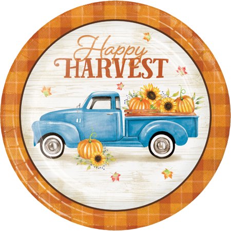 Creative Converting Happy Harvest Fall 9" Paper Plates 24 Count