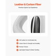 thumbnail image 3 of KFFKFF Steering Wheel for 2016-2023 Tesla Model 3, Carbon Fiber D-Shaped Flat-Bottom Design with Heating Feature, Leather Grip with Textured Non-Slip Surface, Replacement Accessory for Model 3, White, 3 of 9