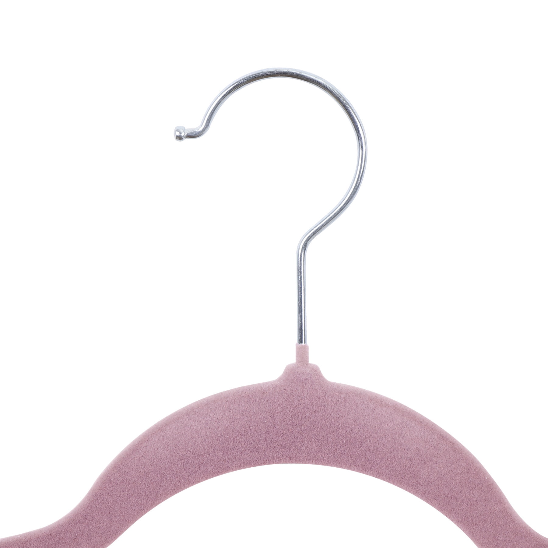 ZENSTYLE Velvet Hanger Skirt Hanger (100 Pack) Durable Junior Clothes Hangers Plastic Suit hanger Pink