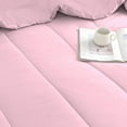 thumbnail image 6 of D.N.G. BEDDINGS 1 Piece Luxury Thicker Pattern Comforter, Premium Super Soft, 800 Thread Count, 100% Egyptian Cotton, Oversized Super King Size Light Pink Solid Color, 6 of 6