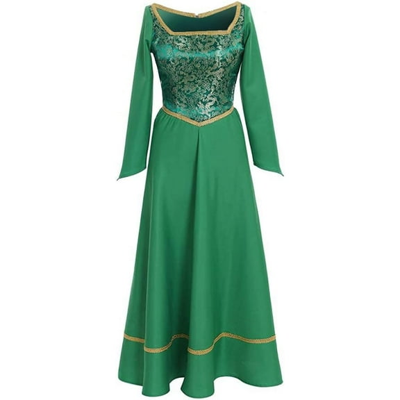 Women's Princess Fiona Green Fancy Dress Outfit