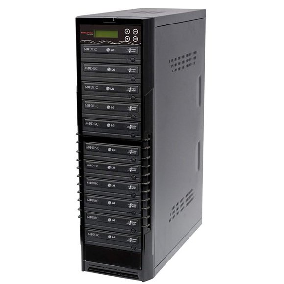 Bestduplicator BD-LG-10T 10 Target 24x SATA DVD Duplicator with Built-In LG Burner (1 to 10)