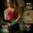 thumbnail image 4 of Weight Lifting Belt 4inch Leather Belt - Foam Padded Back Support Gym Belt for weightlifting, Bodybuilding Men & Women, 4 of 4