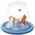 thumbnail image 1 of Splash Pad for Dogs, 75in Non-Slip Splash Pad 0.55mm Thickened Durable and Foldable Dog Pool Inflatable Summer Outdoor Water Play Mat Toys for Dogs, 1 of 7