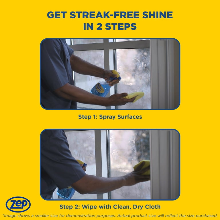 Zep Streak-Free Glass Cleaner, Ammonia-Based, 1 Gallon Zep Streak-Free Glass Cleaner, Ammonia-Based, 1 Gallon