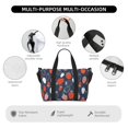 thumbnail image 3 of Travel Duffle Bag cartoon strawberry Travel Tote Bags Carry on Luggage Waterproof Weekender Bags with Top Handle Adjustable Shoulde Strap for Travel Gym, 3 of 5