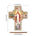 thumbnail image 2 of Diamond Art Painting Ornament, Crucifix Jesus Tabletop Decoration Special Shape Diamond Art for Home Decor Ornaments and Gifts, 2 of 7