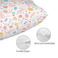 thumbnail image 3 of Pofeuu Happy Easter Print Polyester Microfiber Plush Pillowcases, Super Soft and Cozy Pillow Case Covers with Envelop Closure（Pillow core not included）-16"x24", 3 of 6