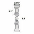thumbnail image 4 of (Price/20 PACK)Muka 20 Pack Plastic Rotatable Sign Clip Double Head Pop Clip Rotatable Price Stand for Racks Shelves 0.79" x3.6", 4 of 6