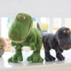 thumbnail image 2 of Peluche de dinosaurio tiranosaurio verde oscuro de 40 cm., 2 of 5