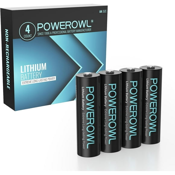 AIR-Lithium AA Batteries 4 Count, 1.5V High Capacity Long Lasting Power Double A Battery【Non-Rechargeable】