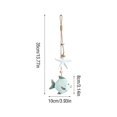 thumbnail image 2 of Wall Hanging Decor, Nautical Decor for Home, Coastal Home Decor, Beach Themed Room Decor, 14X4 Inch 1 Pc Rope Hanging Wooden Fish and Starfish Charm, Ocean Style Hanging Ornament,, 2 of 6