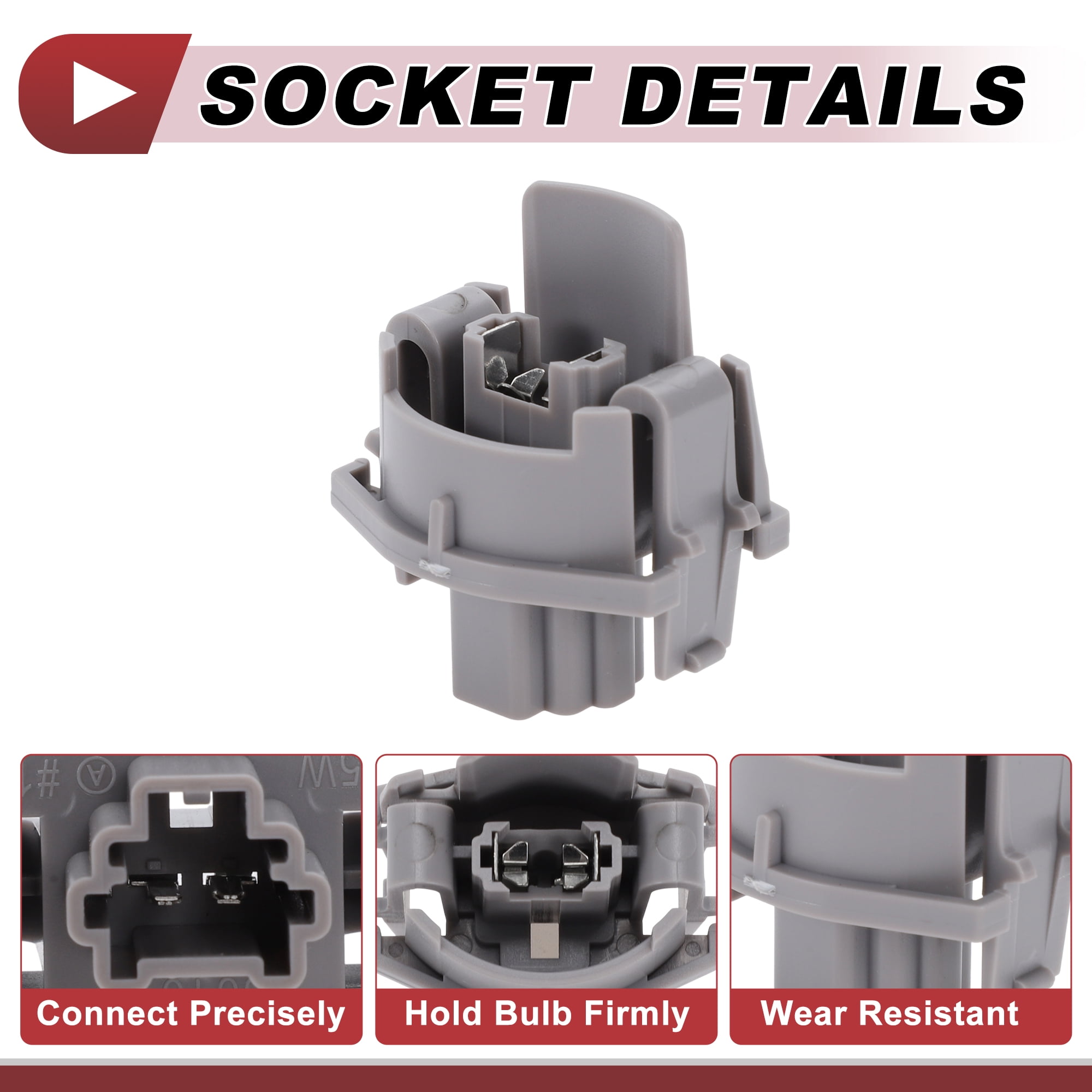 Unique Bargains License Plate Light Socket for Honda Civic Sedan 1999-2011 4Pcs