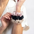 thumbnail image 6 of Fishers Finery Large Silk Scrunchies, 25 Momme 100% Mulberry Silk Hair Ties - Sleep and Everyday Hair Styling (Taupe 3 PK), 6 of 6