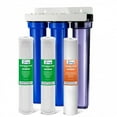 thumbnail image 2 of iSpring 3 Stage 20'' Whole House Water Filter System with 3/4'' NPT 3 blue housing, 2 of 5