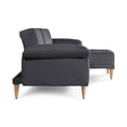 thumbnail image 4 of Sala Modular Reversible Makora Brunello Con Memory Foam, Color Gris Oxford, Lino Respaldo Reclinable De 3 posiciones., 4 of 10