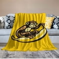 thumbnail image 2 of RUIYC Monkey Blanket Super Soft Throw Blankets Lightweight Animal Plush Bedding Monkey Stuff Blanket Gifts for Men Women Kids Girls Boys Bed Decor 40''X50'' White, 2 of 6