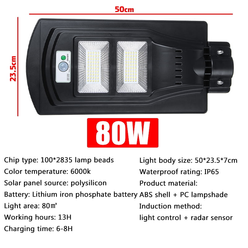 Waterproof 2835 49 LED Solar Power Sensor Light Outdoor Garden Lamp IP65