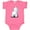 Hot Pink, variant on Inktastic Fluffy Butt Westie Boys or Girls Baby Bodysuit