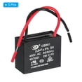 thumbnail image 3 of CBB61 Ceiling Fan Capacitor, 5Pcs 2.2uF 450V AC 50/60HZ with 2 Wires 38x30x29mm, 3 of 6