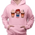 thumbnail image 2 of Horror Doll Coffee Hoodie Sweatshirt Unisex 5X-Large Pink, 2 of 5