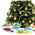 thumbnail image 3 of GZHJMY Christmas Tree Skirt, 30" Xmas Tree Skirts Happy Halloween Pattern Christmas Tree Mat for Christmas Holiday Party Ornaments, 3 of 5