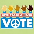 thumbnail image 2 of CafePress - Vote Peace Long Sleeve Infant T Shirt - Long Sleeve Infant T-Shirt, 2 of 2