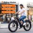 thumbnail image 4 of TST Defender Electric Bike for Men, 750W E-Mountain Bike, 26" Fat Tire Electric Bike with 48V/15Ah Battery UL2849, 65Miles Long Range, 7-Speed Gear, 20mph Fast Ebike, 4 of 9