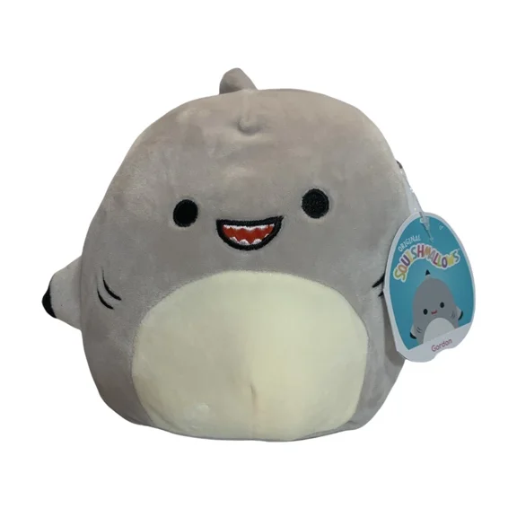 New Squishmallow - Gordon the Shark 8" Plush Toy (BONUS 1 FUN CHOPS)
