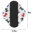 thumbnail image 4 of Menstrual Pad Reusable Washable Bamboo Charcoal Sanitary Pad Mama Cloth Pad, 4 of 10