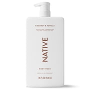 Native Body Wash, Coconut & Vanilla, Sulfate Free, 36 fl oz