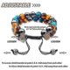 thumbnail image 3 of Triple Protection Bracelets Blue Tiger Eye Hematite 8mm Beads Bracelet For Men, 3 of 3