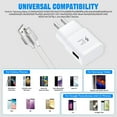 thumbnail image 3 of Type-C Fast Charger EP-TA20JWE and 3ft White Braided USB Type C Cable for Galaxy S9 / S9+ / Note 9 / Note 8 / S8 / S8+/ Moto G6 / P20 Lite, 3 of 10