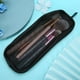 thumbnail image 5 of Estuche para brochas de maquillaje, portátil, de nailon, con cremallera, para brochas de maquillaje, color negro, 5 of 15