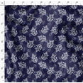 thumbnail image 4 of Soimoi Minky Blue Fabric By the Yard - 56 Inch Wide - Leaves Pattern Fabric - Botanical and Elegant Designs for Various Uses Printed Fabric, 4 of 6