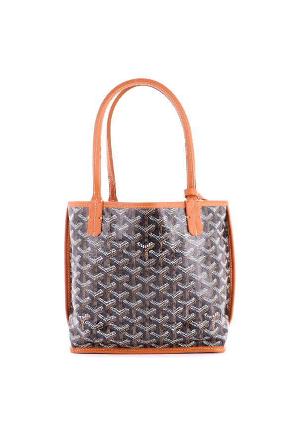 Pre-Owned Anjou Reversible Tote Coated Canvas Mini By Rebag