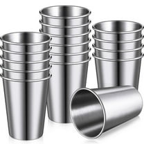 16 Pack Stainless Steel Tumbler Cups - ,Unbreakable for Camping,Travel,and Outdoor Use (12 Oz/350 Ml)